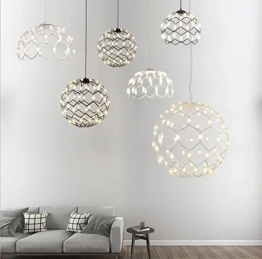 Світильник у формі купола чорного кольору | Арт. D 1289 BK | Line F - фото 6