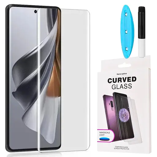 Захисне скло DK для Oppo Reno10 Pro+ UV Curved 015456 clear 2 шт. - фото 3