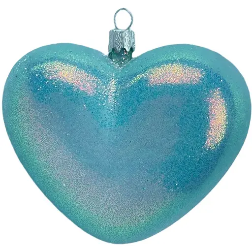 Набір новорічних прикрас на ялинку Dashuri Серце 4 штуки 10 см глянець 4x9x10 см, атлантік 18117799