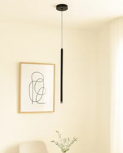 Підвісний світильник, люстра Edlin PLP2412-1B Locus G9 1x10W IP20 чорний - фото 2