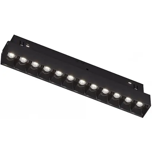 Світильник магнітний трековий Kloodi KDMG-LINE220 DL 12W 3K BK - фото 1