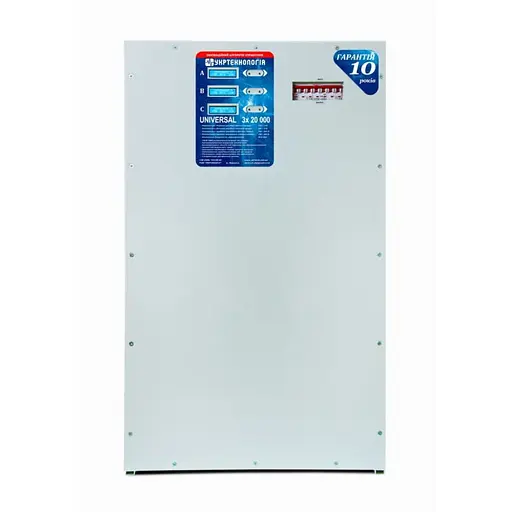 Стабилизатор напряжения тиристорный Укртехнология Universal 3×20 HV 60кВА 220 В стабилизация 305÷500 36 ступеней