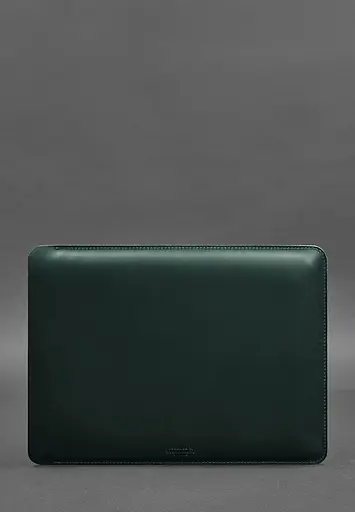 Шкіряний чохол BlankNote для MacBook 14 дюйм Зелений Crazy Horse - фото 2
