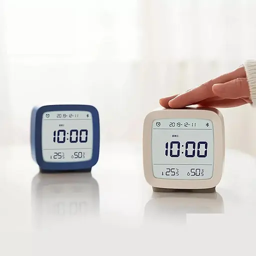 Умный будильник Xiaomi Qingping (Часы, Будильник, Гигрометр) CGD1 Blue (Global) - фото 3