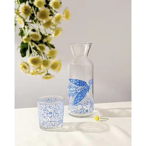 Набір для напоїв Concept Glass Prima Maria Жар-птиця графін 1 л та склянки 350 мл 2 шт. (PM/10035) - фото 4