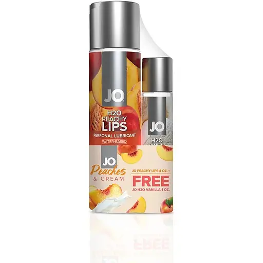 Комплект System JO GWP - Peaches & Cream - Peachy Lips 120 мл & H2O Vanilla 30 мл