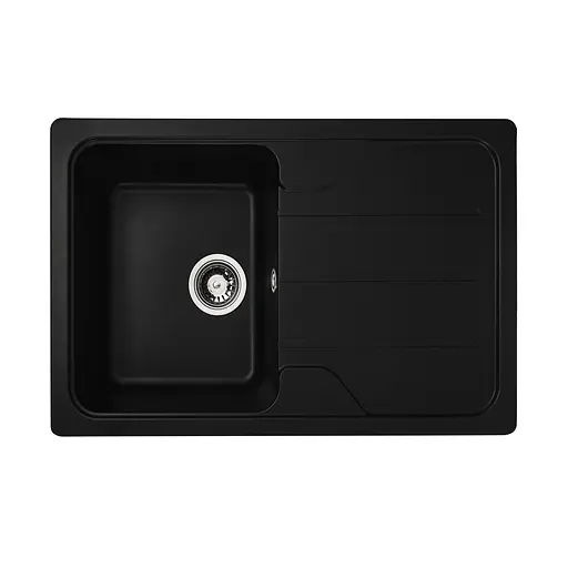 Гранітна мийка для кухні VALESO VERONA 7850 матова чорна