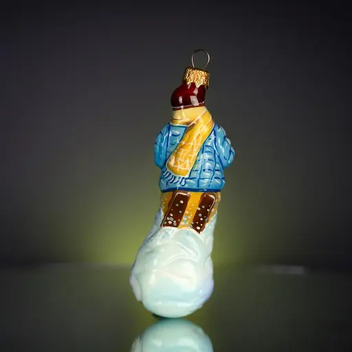 Ялинкова прикраса Різдвяні історії Карпатський лижник скло (4820001154801) - фото 4