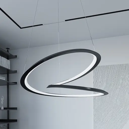 Люстра MJ-Light HELIX D600 4000K BK 12026 - фото 1