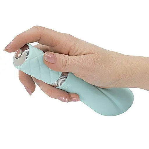 Вібратор Pillow Talk Sassy Teal 19.8 см блакитний - фото 4