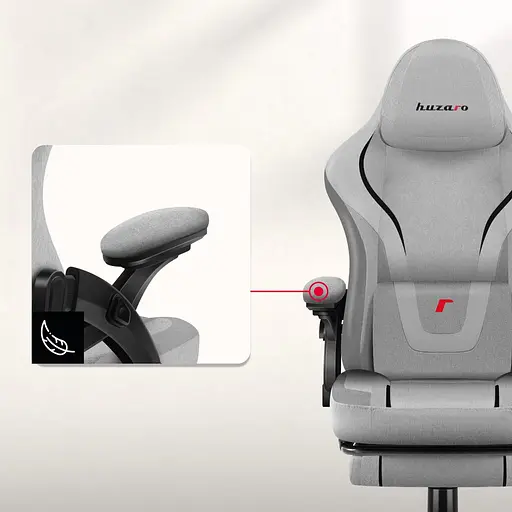 Компьютерное кресло Huzaro Force 4.6 Grey ткань - фото 8