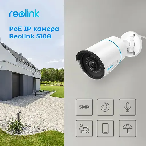 IP камера Reolink P320 2.8 mm (RLC-510A) - фото 2