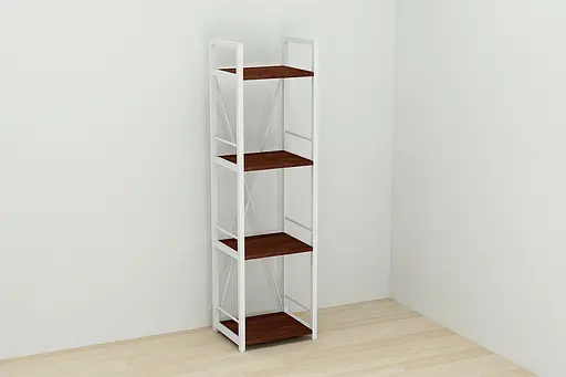 Этажерка 4/34 Ferrum-decor Серии Коннект 120x34x28 белый ДСП Венге 16мм (FRD-105525) - фото 7