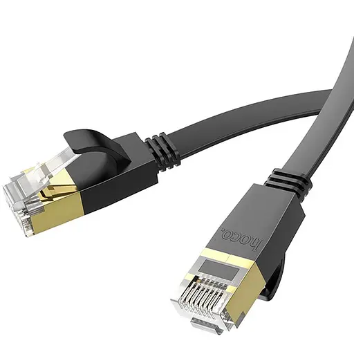 Дата кабель Hoco US07 Level Pro copper gigabit ethernet (1m) Black - фото 3