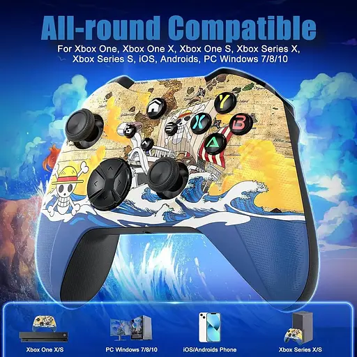 Беспроводной контроллер Lapezei для ПК, совместимый с ПК (Windows 7/8/10/11)/Android/ios с WiFi/Custom Programming/Vibration/3.5mm - фото 4