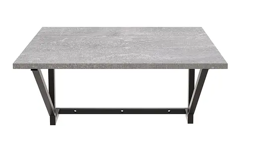 Стіл розкладний Олександр 7 Ferrum-decor 750x600x700 Чорний метал ДСП Бетон 16 мм (FRD-104898) - фото 4