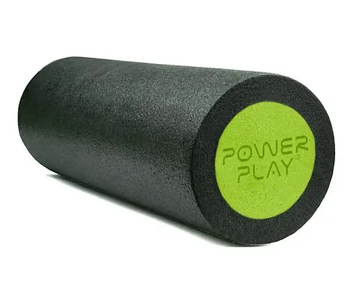 Набір для масажу та йоги PowerPlay PP_4095 EPP (Ролик 45*15 + 2-ва мячі) Green + гумка 5.5 кг (PP_4095_Green) - фото 2