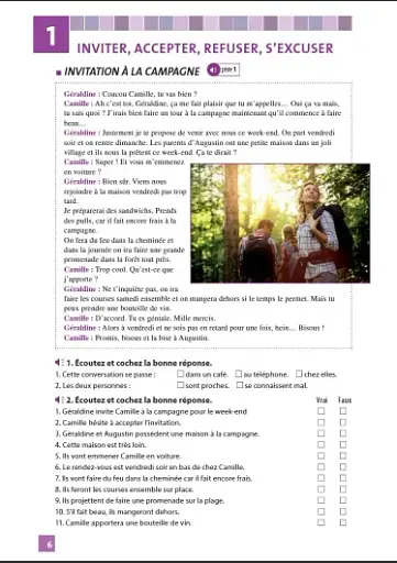 Communication en dialogues. Niveau intermédiaire A2/B1. Livre + CD - фото 5