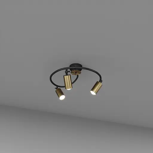 Стельовий світильник SV0041-3 BK+GD - фото 1