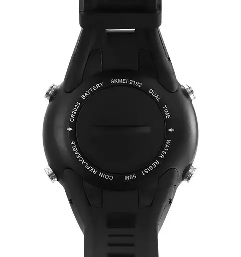 Годинник чоловічий наручний спортивний Skmei 2192 (Чорний з чорним) - фото 9
