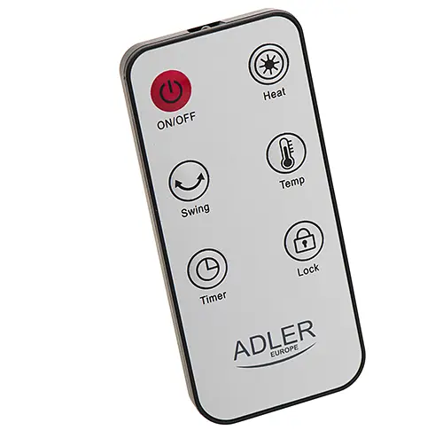 Керамічний тепловентилятор з LED-дисплеєм та пультом керування Adler AD 7738 - фото 6