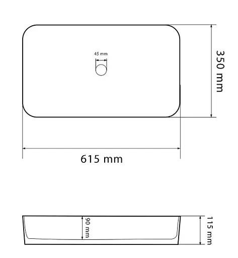 Умивальник VBI Triest anthracite marble накладний VBI-012717, Мармур - фото 2