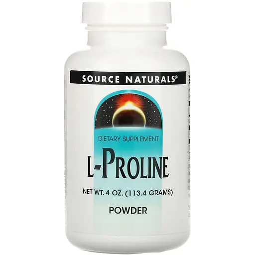 Пролин Source Naturals L-Proline Powder порошок 113.4 г