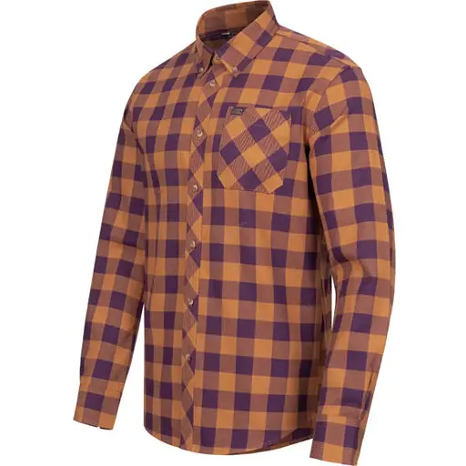Сорочка Blaser Active Outfits Men’s Shirt Joshua M Ocker and purple checked - фото 3