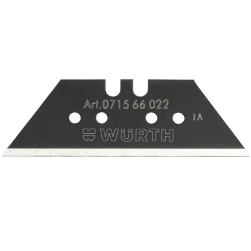 Лезвие для ножа Wurth трапеция усиленное черное 61x19x0.6 мм (071566022) - фото 1