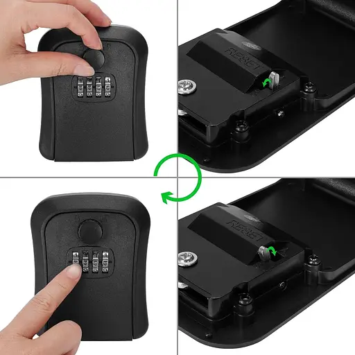 Скринька для ключів welsberg, сейф для ключів, з 4-значним цифровим кодом зовні і всередині - фото 5