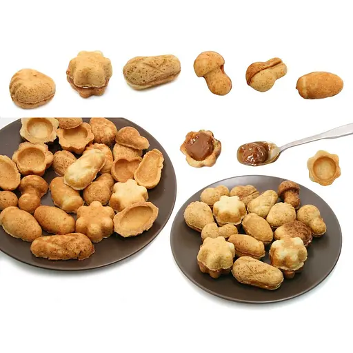 Форма для випічки горішків з начинкою горішниця для половинок печива асорті (велика), ХЕАЗ 81842 - фото 5