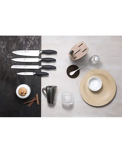 Набор из 5 кухонных ножей и подставок. Gerlach Style Plus (5901035504851) - фото 3