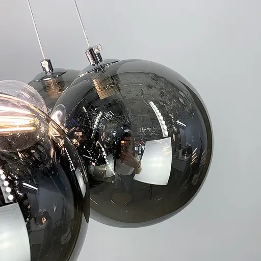 Люстра-пучок на 12 графітових плафонів Line.F MJ 140-650 CH+CR - фото 4