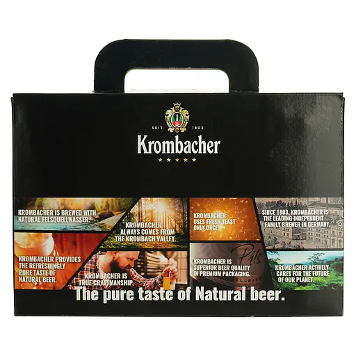 Набір пива Krombacher 0-6% з/б 2 л (4 шт. х 0.5 л) у коробці - фото 4