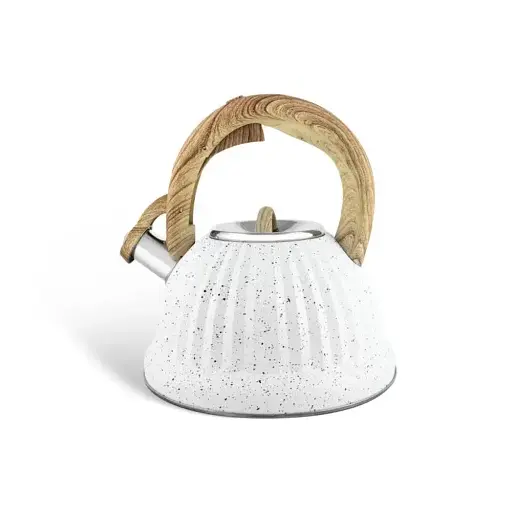 Чайник со свистком Edenberg EB-8810 с мраморным покрытием 3 л белый