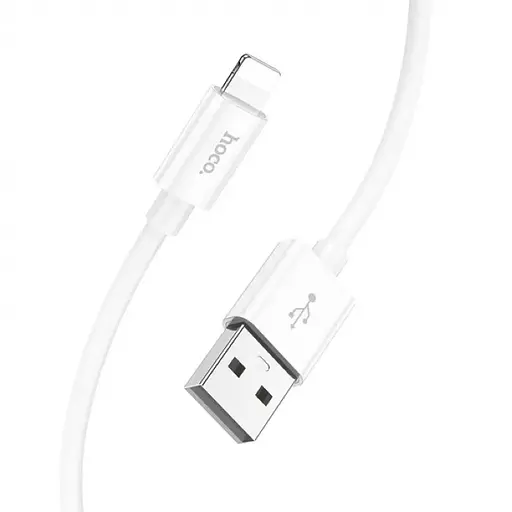 Кабель HOCO X87 Magic silicone charging data cable for iP White - фото 4