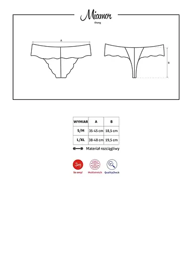 Стрінги Obsessive Miamor L/XL чорний - фото 3