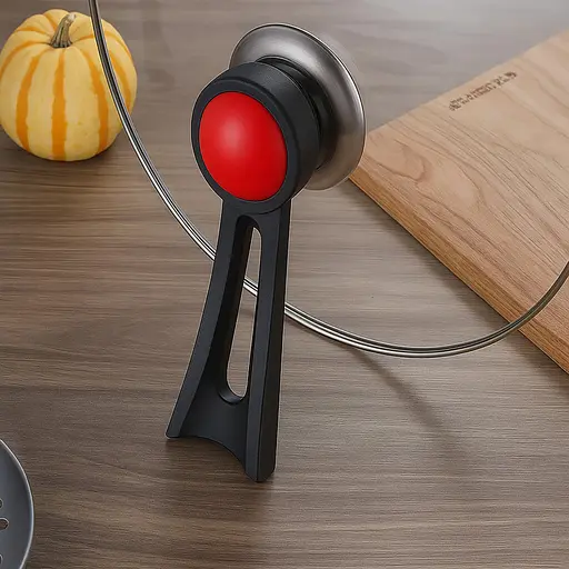 Ручка підставка для кришки каструлі сковороди 15.5 см, Kitchen Master Червоний 87312 - фото 5