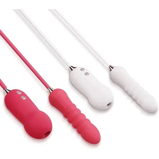 Пульсатор з вакуумним стимулятором KisToy Cathy White - фото 8