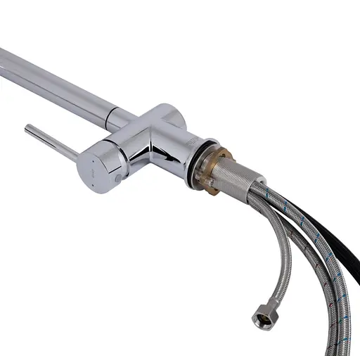 Смеситель для кухни Qtap Rozcesti с выдвижным изливом с подключением для питьевой воды QTROZ366CRM45938 - фото 6