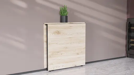 Стіл-книжка трансформер Оріон 2 Ferrum-decor 750x1520x730 Чорний метал ДСП Дуб Сан-Марино 16 мм (FRD-104584) - фото 4