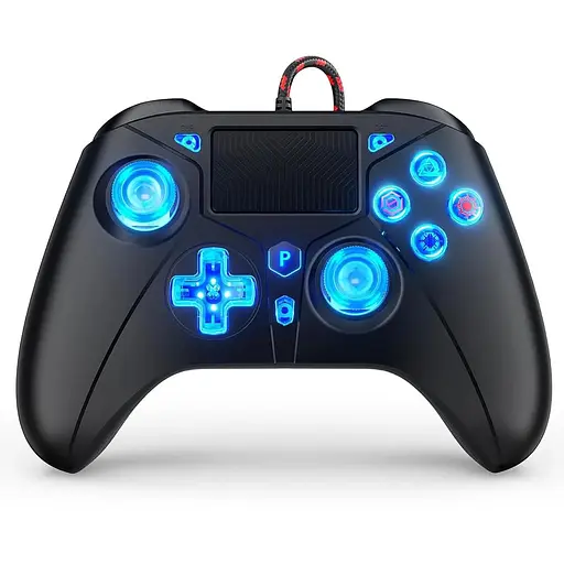 Джойстик PS5 для Playstation 5/PS4/PC з подвійною вібрацією 6-осьовою