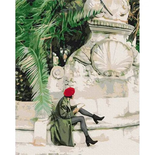 Картина по номерам на підрамнику Brushme Паризький шик на вулицях Балі - фото 1