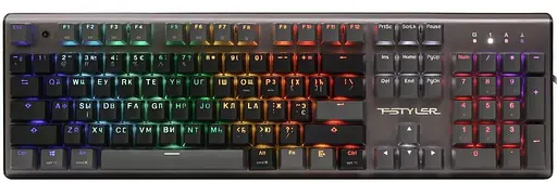 Клавіатура A4Tech Fstyler FS100 USB Stone Black (FS100 (Stone Black)) - фото 1