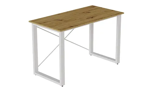 Письмовий стіл Ferrum-decor Драйв 750x1200x600 Білий метал ДСП Дуб Артізан 16 мм (FRD-103127) - фото 4