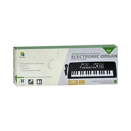 Синтезатор TX-379-B-F-H-04 37 клавиш 43x17 см микрофон запись музыка звуки животных регулятор громкости - фото 2