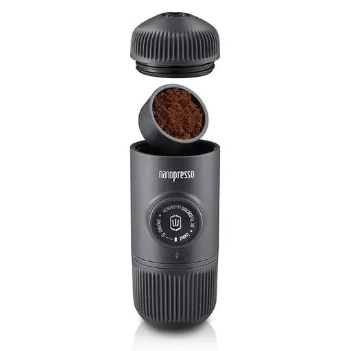 Портативна еспресо-кавоварка Wacaco Nanopresso з адаптером для капсул, механічна, для меленої кави - фото 3