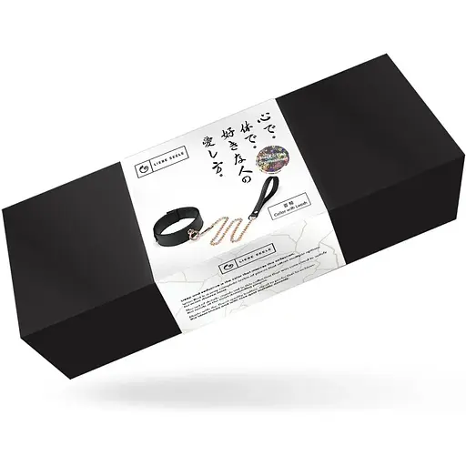 Нашийник з повідцем Liebe Seele Black Organosilicon Collar With Leash - фото 7