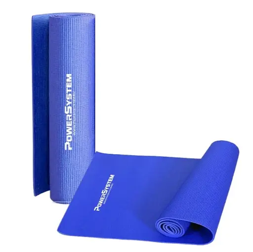 Коврик для йоги и фитнеса Power System PS-4014 PVC Fitness-Yoga Mat Blue (173x61x0.6) (PS-4014_Blue) - фото 10
