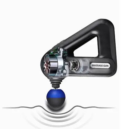 Перкуссионный массажер c 9 насадками Sk-8890 Ударный массажер триггерных точек 2500 mAh - фото 10